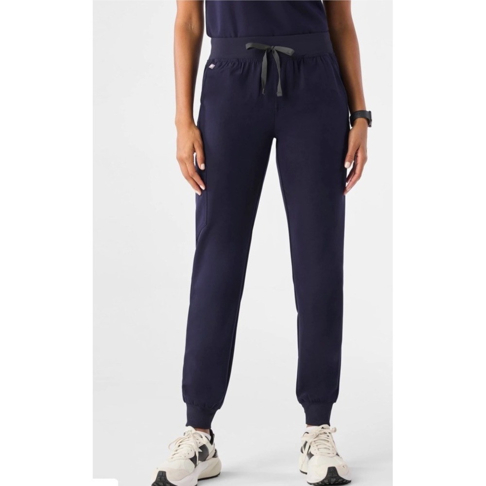 Figs Zamora Jogger Womens Small Blue Scrub Pants Technical Collection XLT